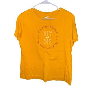 Duluth Trading Co. DIY or DIE Graphic T-Shirt Womens‎ Size M Short Sleeve
